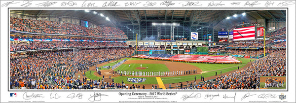 Houston Astros "World Series Majesty 2017" Panoramic Poster Print w/24 Facs. Signatures - Everlasting Images