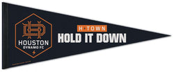Houston Dynamo FC "Hold It Down" Official MLS Soccer Premium Felt Collector's Pennant - Wincraft Inc.