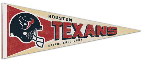 HOUSTON TEXANS Official NFL Football Team Premium Felt Collector's BANNER