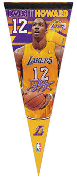 Dwight Howard "Signature" Lakers 2012 NBA Premium Felt Collector's Pennant - Wincraft Inc.