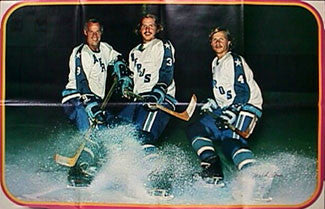 Gordie Howe and "The Howes of Houston" Fold-Out WHA Houston Aeros Poster - WHA 1973