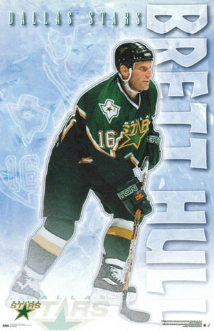 Brett Hull "Action" Dallas Stars NHL Poster - Costacos 2000