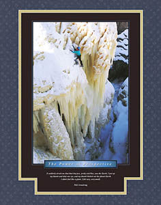 Ice Climbing "The Power of Perspective" Motivational Poster - Eurographics