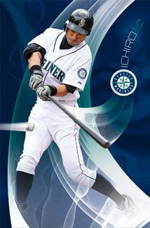 Ichiro Suzuki "Perfect Swing" Seattle Mariners Poster - Costacos 2011