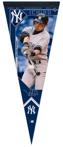 Ichiro Suzuki "Yankees Star" Premium Felt Collector's Pennant - Wincraft