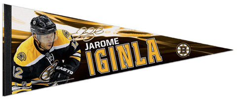Jarome Iginla "Signature" Boston Bruins Premium Felt Collector's Pennant - Wincraft 2013