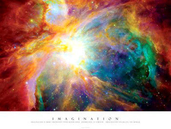 Imagination (Supernova with Einstein Quote) Premium Print - Pyramid