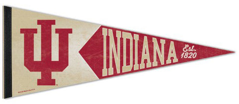 Indiana Hoosiers NCAA College Vault 1950s-Style Premium Felt Collector's Pennant - Wincraft Inc.
