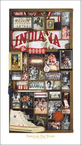 Indiana Hoosiers Basketball "Through the Years" Premium Poster Print - Smashgraphix Inc.