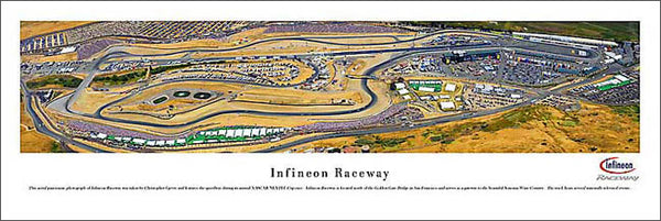 Infineon Raceway Aerial NASCAR Race Day Panoramic Poster Print - Blakeway 2006