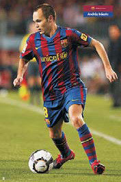 Andres Iniesta "SuperAction" FC Barcelona Poster - G.E. (Spain) 2010