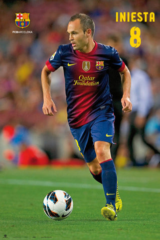 Andres Iniesta "Superstar" FC Barcelona Poster (2012/13) - G.E. (Spain)