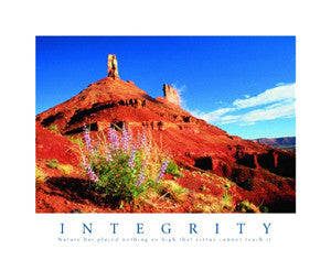 Desert Valley "Integrity" Motivational Poster - Front Line