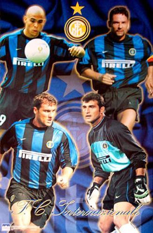 Inter Milan "Superstars '99" Poster (Ronaldo, Christian Vieri) - Starline Inc.