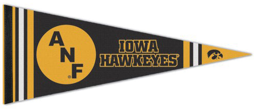 Iowa Hawkeyes "ANF" NCAA College Vault 1980s-Style Premium Felt Collector's Pennant - Wincraft Inc.