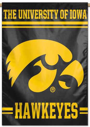 University of Iowa Hawkeyes Official NCAA Team Logo Style NCAA Premium 28x40 Wall Banner - Wincraft Inc.