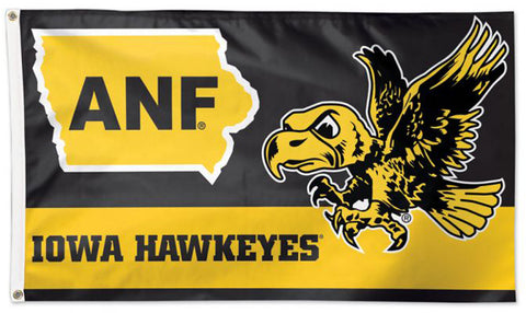 University of Iowa Hawkeyes "ANF" Official NCAA Deluxe 3'x5' Team Flag - Wincraft