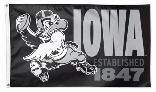 WinCraft University of Iowa Hawkeyes Herky QB Retro Flag - Thumbnail 2