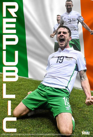Robbie Brady "Goal!" Republic of Ireland Football Soccer Poster - Starz