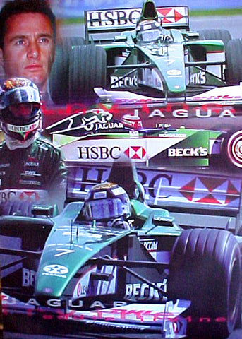 Eddie Irvine Jaguar 2000 Formula 1 Poster - UK Posters
