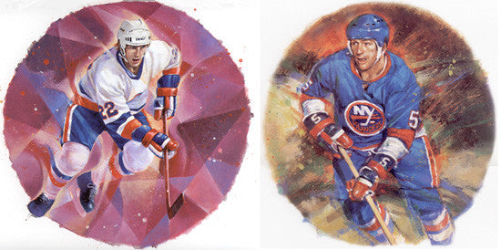 New York Islanders "Legends" Art Prints Combo (Bossy, Potvin)