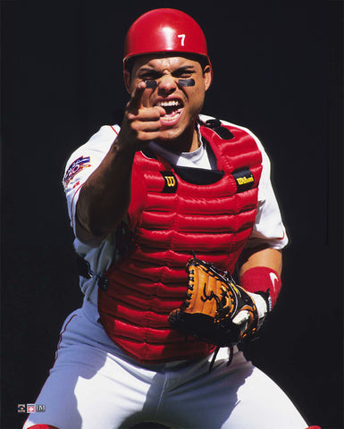 Ivan Rodriguez "Passion" (1997) Texas Rangers Premium 16x20 MLB Baseball Poster Print- Highland Mint