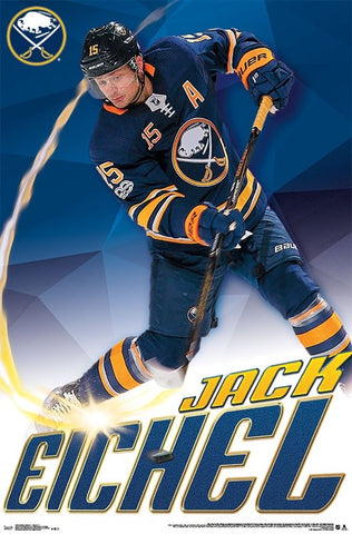 Jack Eichel "Blast" Buffalo Sabres NHL Action Poster - Trends International 2018