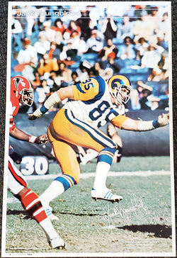 Jack Youngblood "Superstar" Los Angeles Rams Vintage Original Poster - Sports Illustrated by Marketcom 1977
