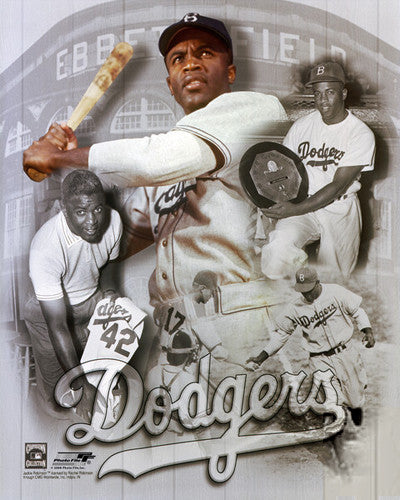 Jackie Robinson Brooklyn Dodgers LEGEND Commemorative Premium Poster Print - Photofile Inc.