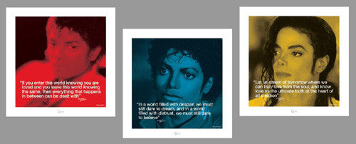 Michael Jackson "Wisdom" 3-Print Commemorative Combo