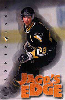 Jaromir Jagr "Jagr's Edge" Pittsburgh Penguins Poster - Costacos 1997