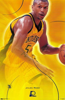 Jalen Rose "Intensity" Indiana Pacers NBA Action Poster - Costacos 2000