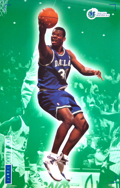 Jamal Mashburn "Super Action" Dallas Mavericks NBA Basketball Poster - Costacos 1995