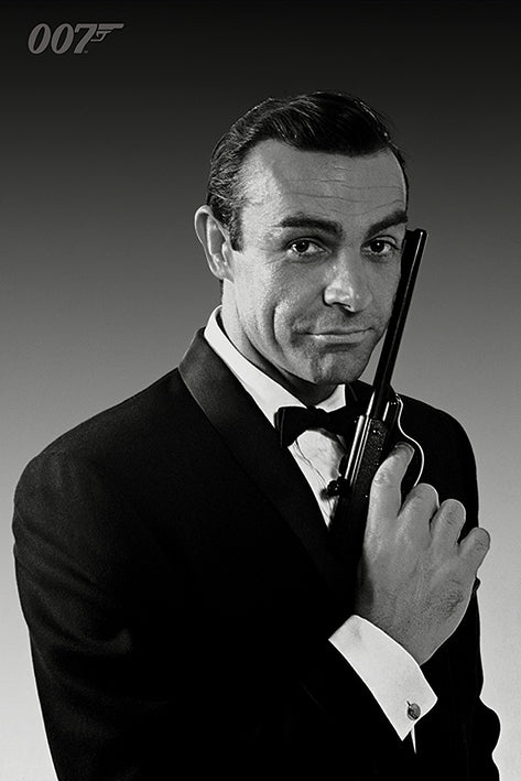 James Bond Sean Connery Tuxedo and Pistol c.1963 Poster - Pyramid Inte ...