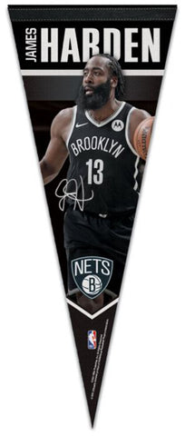 James Harden "Signature Series" Brooklyn Nets 2021 NBA Premium Felt Collector's Pennant - Wincraft