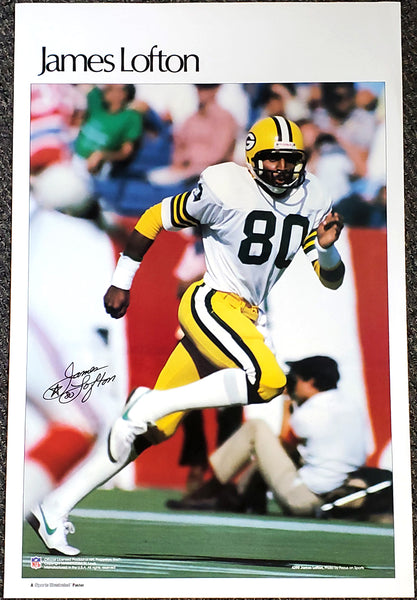 James Lofton "Superstar" Green Bay Packers Vintage Original Poster - Sports Illustrated by Marketcom 1983