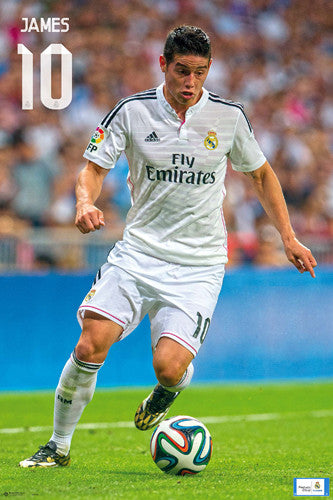 James Rodriguez "Game Night" Real Madrid CF Official La Liga Soccer Poster - G.E. (Spain)