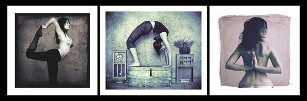 Yoga Self-Portraits by Gosia Janik Black-and-White Gallery Prints (3) - McGaw Graphics
