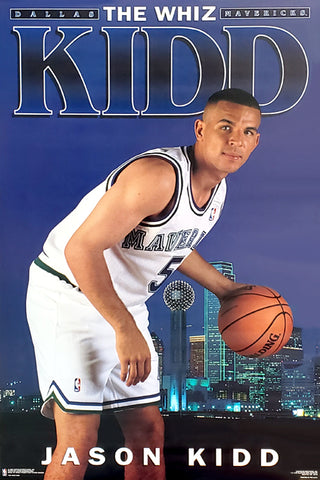 Jason Kidd "The Whiz Kidd" Dallas Mavericks Poster - Costacos Brothers 1995