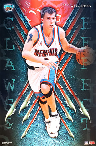 Jason Williams "Claws and Effect" Memphis Grizzlies Poster - Starline 2001