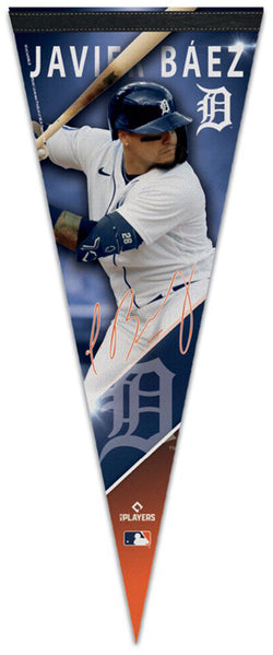 Javier Baez Detroit Tigers Signature Series Official MLB Premium Felt Pennant - Wincraft Inc.