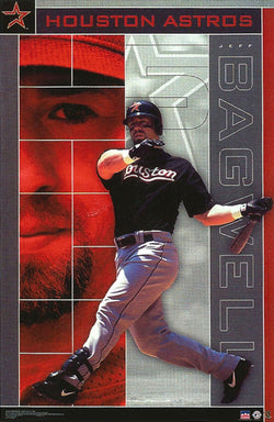 Jeff Bagwell "Slam" Houston Astros MLB Action Poster - Starline 2002