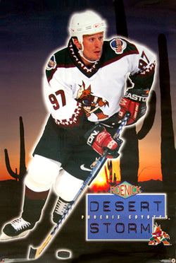 Jeremy Roenick "Desert Storm" Phoenix Coyotes NHL Action Poster - Costacos 1996