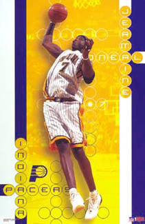 Jermaine O'Neal "Power Play" Indiana Pacers Poster - Starline 2003