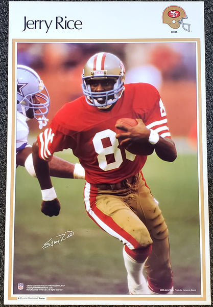 Jerry Rice Superstar San Francisco 49ers Vintage Original Poster - S –  Sports Poster Warehouse