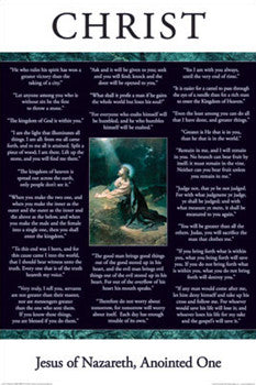 Jesus Christ of Nazareth "Wisdom" (22 Quotes) Poster - Aquarius Images