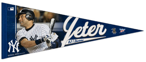 Derek Jeter "Slugger" New York Yankees Premium Felt Collector's Pennant - Wincraft