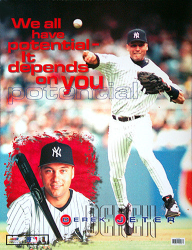 Derek Jeter "Potential" New York Yankees Poster - Photo File 1999