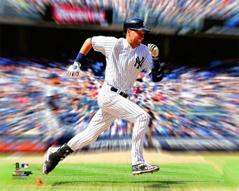Derek Jeter "Motion Blast" New York Yankees Premium Poster Print - Photofile Inc.