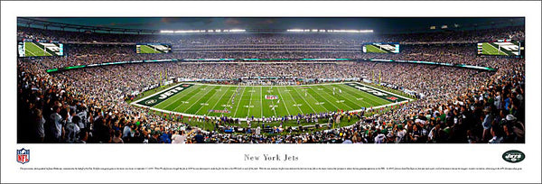 New York Jets MetLife Stadium "Kickoff 2010" Panoramic Poster Print - Blakeway Worldwide